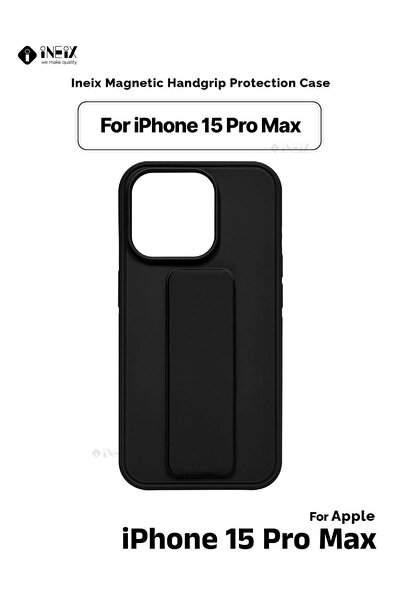 ineix غطاء واقٍ مغناطيسي 3 في 1 مع حزام معصم وحامل لهاتف iPhone 15 Pro Max