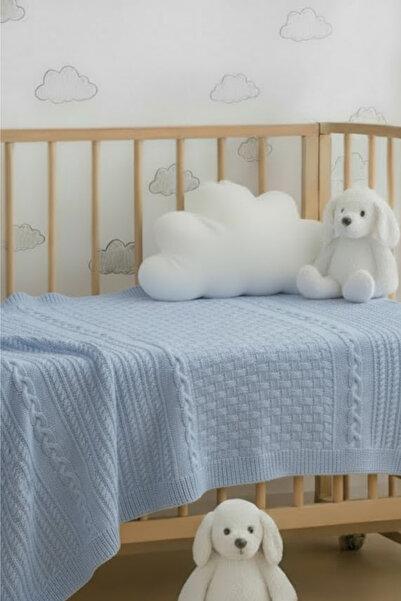 Gubo Hair Braided Knitwear Baby Blanket