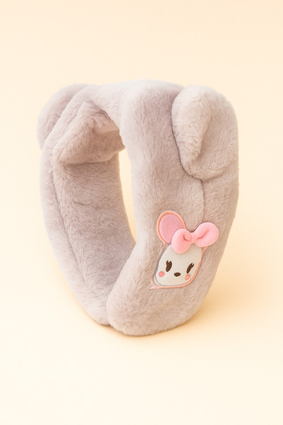 Katia&Bony Plush scarf with ear animal accessories ecru