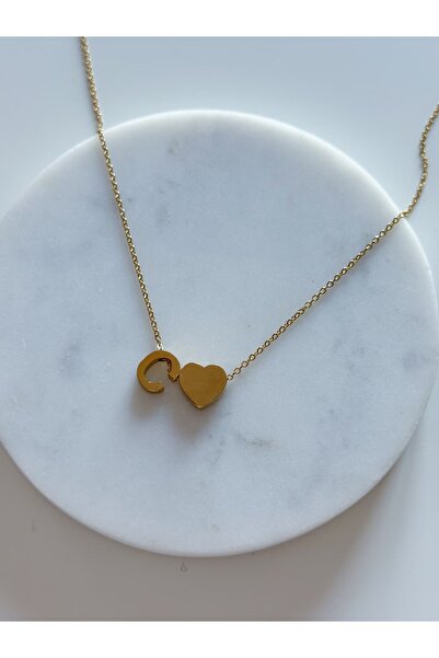 CHARMLUCKY Heart Letter Necklace