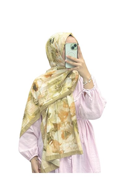 ORANJE PARİS BAMBU DESENLİ ŞAL