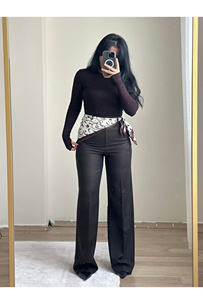 YELZEY BUTİK Premium Scarf Detail Pants