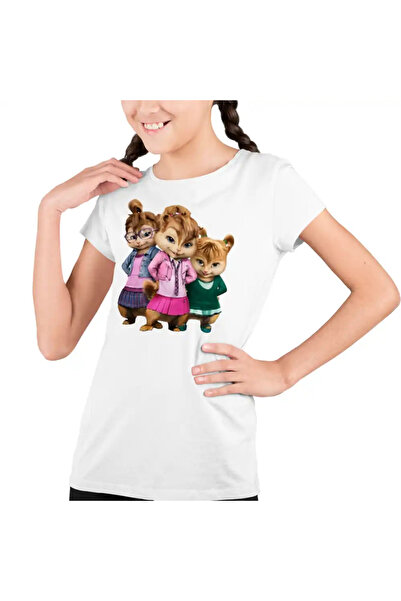 OEM Tricou Copii Fete Alvin Fetele Veveritele Brittany Jeanette Eleanor