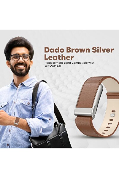 dado so Luxe Tapered Leather Replacement Band Compatible with WHOOP 5.0, One, Peak, Life – Not for Ge