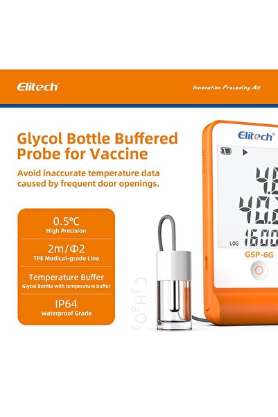 Generic Elitech GSP-6G Digital Data Logger Detachable Buffered Probe Temperature and Humidity