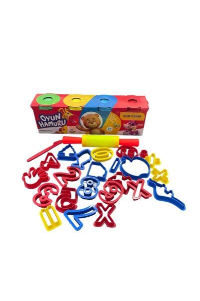 Kids Mode Play Dough 4 Colors & 26-Piece Mold Set