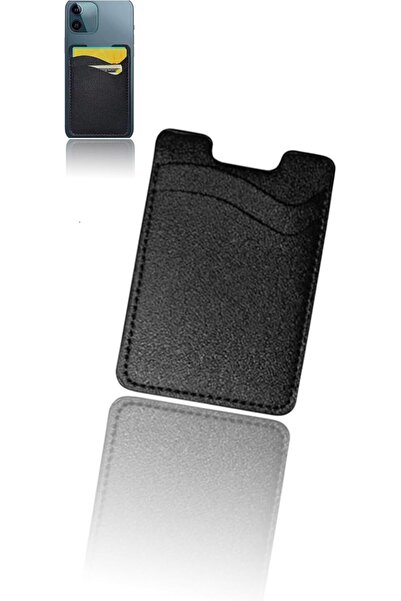 Sweet seven Leather Phone Wallet Stick-On - Universal Credit Card Holder for ...