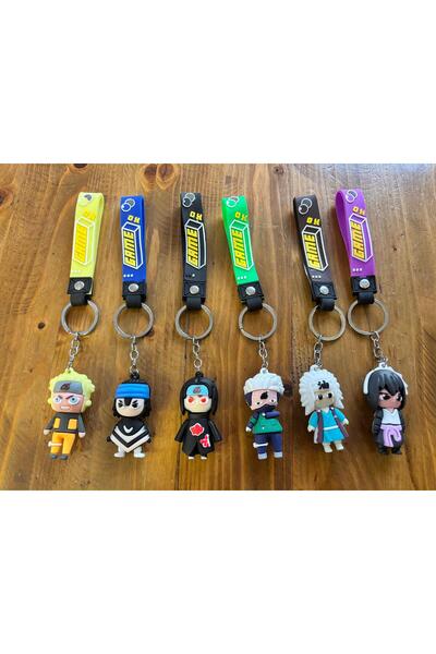 Mixshop Online Naruto Figürlü Silikon Anahtarlık (2 Adet)
