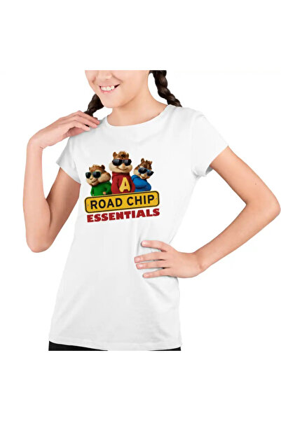 OEM Tricou Copii Fete Alvin Road Chips Essentials