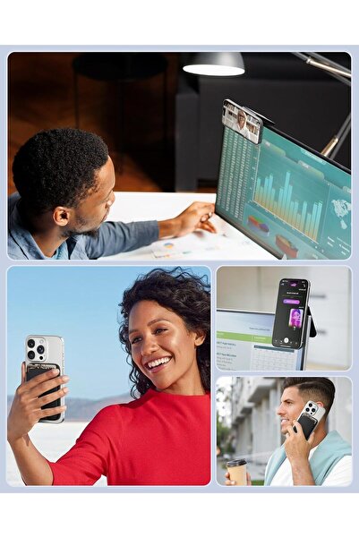 X SPRING Magnetic Phone Wallet, Ultra-Thin Magnetic Card Holder, Compatible with Most Smartphones