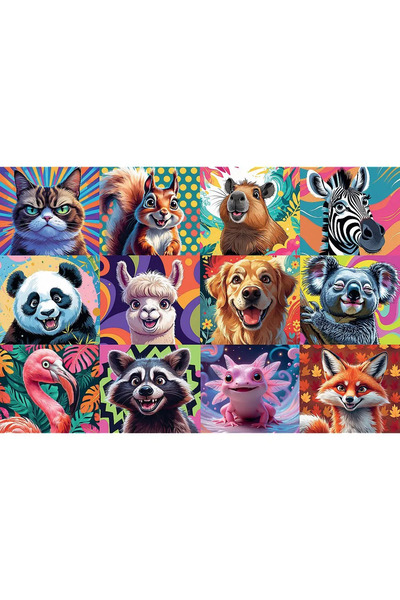 Trefl PUZZLE 300 FUNNY ANIMAL PORTRAITS