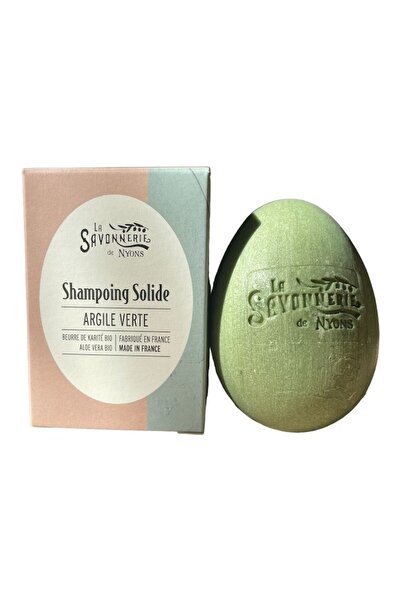 La Savonnerie de Nyons solid shampoo with green clay, for oily hair, 100g