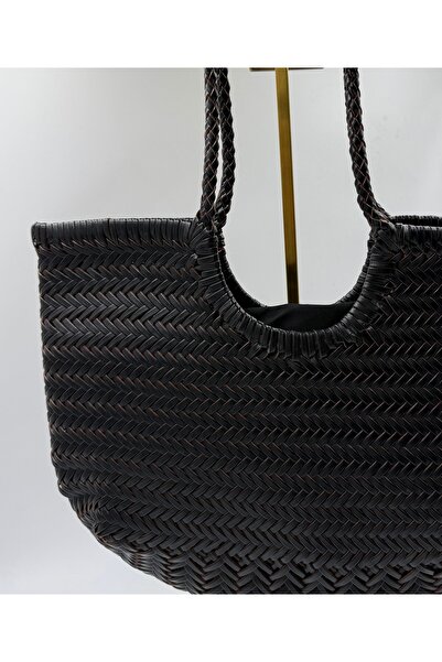 Birs Atelier Zizo Mama Genuine Leather Hand Woven Bag