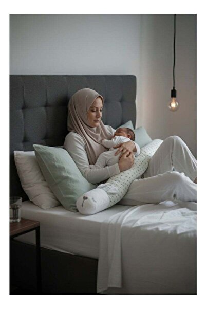 Fun Moment Soft multi-use baby protection pillow and baby Nursing Pillow Linn fabric 170×40×19 cm