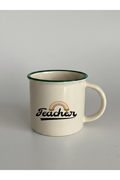 IŞILAY PROMOSYON Green - Teacher Lip Ceramic Mug Cup