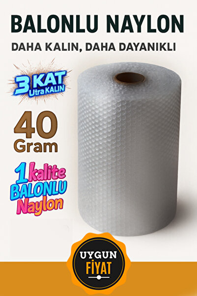 zirve bant Kalın Balonlu Naylon 1.Sınıf Balonlu Poşet Patpat Havalı Naylon Ambalaj Pat Pat - 50cm X 10metre