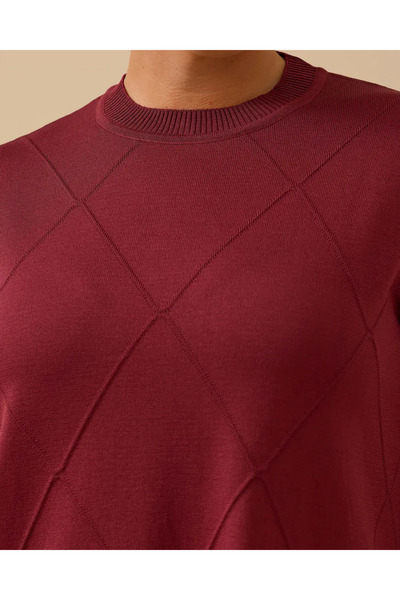 Gala-Xi Plus Size Patterned Basic Knit Tunic