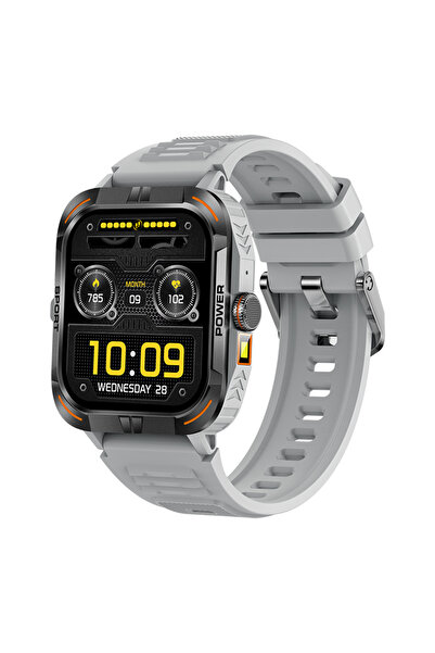 Ixiu ® ZW69 Unisex Smartwatch - 1.97" AMOLED, Health Monitoring, Sports Modes, Silver Band