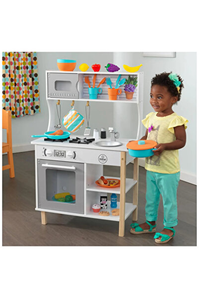 KIDKRAFT Wooden Pretend Toy Kitchen Playset
