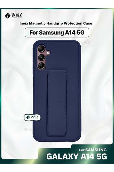 ineix حزام معصم مغناطيسي 3 في 1 مع حامل وغطاء جراب لهاتف Samsung Galaxy A14 5G