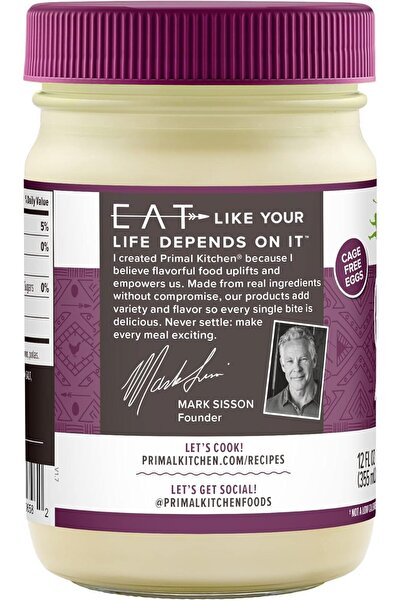 Primal Kitchen Real Mayo Made with Avocado Oil Garlic Aioli - 12 fl. oz