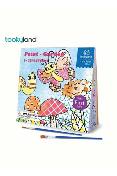 Tooky Toy Carte de colorat pe bază de apă – Grădină