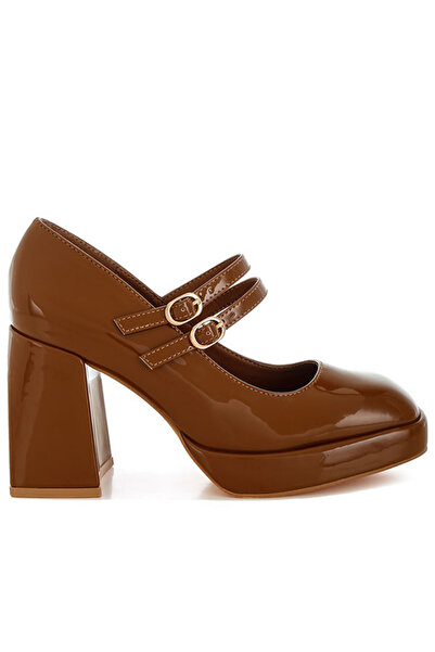 london Rag Women Double Strap Mary Jane Sandals in Tan