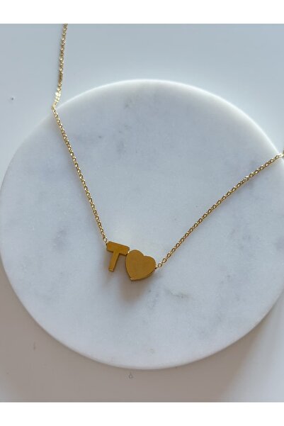 CHARMLUCKY Heart Letter Necklace