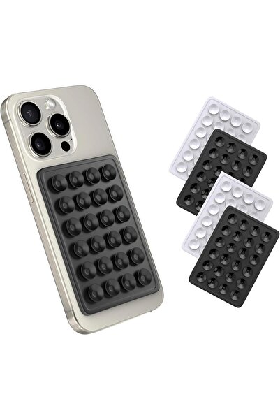 Generic مجموعة من 4 حوامل لاصقة من السيليكون، حامل حر اليدين للصور الشخصية وم...