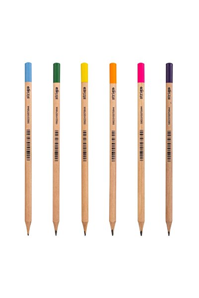 Strigo HB pencils with multi-colored ends, 36 pcs.