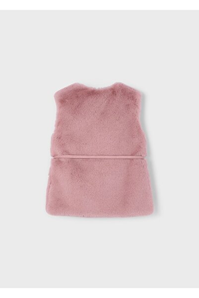 MAYORAL Girl's Plush Vest with Belt