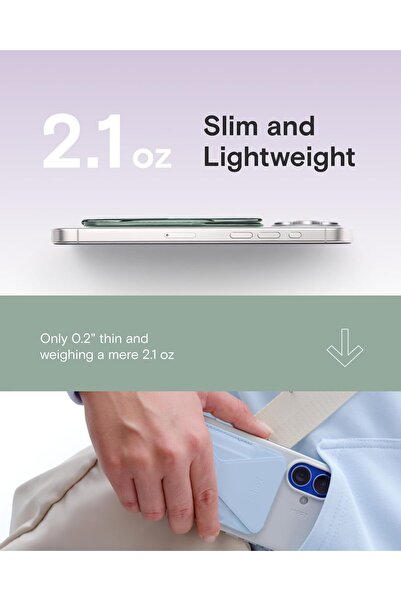 MOFT Magsafe Wallet Phone Stand, MOVAS Card Holder Wallet - Seafoam