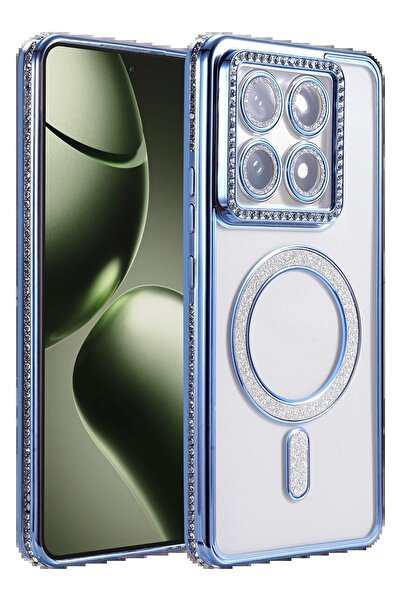 UStores Xiaomi Mi 14t Pro Compatible Joke Simli Magneticsafe Case - Blue-(5796) - Netihv7313-6719