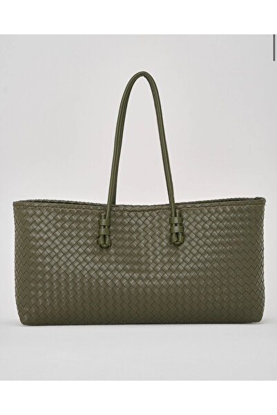 Millacom Örgü desen vintage tarzı kadın kol çantası