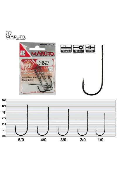 MARUTO 3196-2XF Black Nickel Olta İğnesi