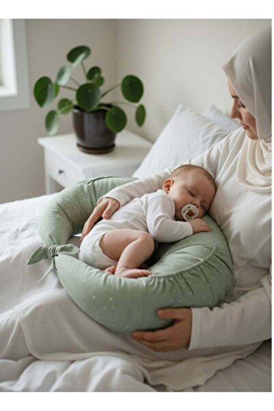 Fun Moment Soft Nursing Pillow,Removable and washable linen fabric 110 x 54 cm