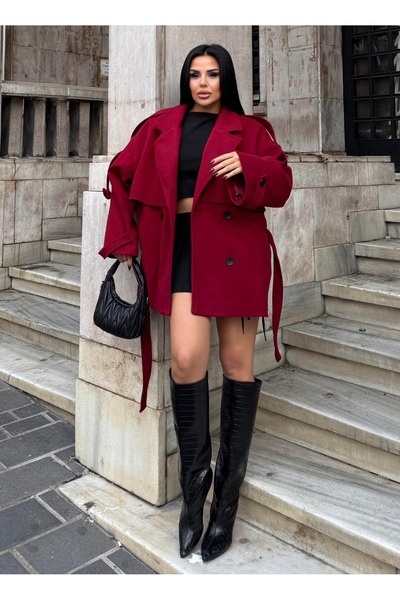 Marbella Women's New Season Belted Mid-Length Trench Coat