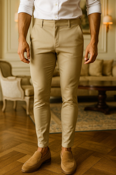 GoyceFashion Slim Fit Premium Pants with Narrow Legs and Comfortable Fabric Structure