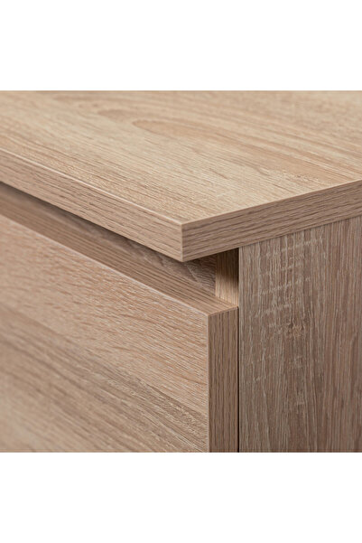 SERSIMO Wall-mounted cabinet, with door and 3 internal shelves, 16 mm chipboard, 30x30x99 cm, sonoma oak