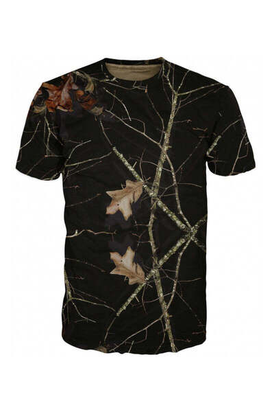 HERERA Black Camouflage T-shirt #6661