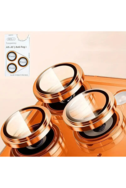 nexiva iPhone 17 Pro Orange Sapphire Camera Protector Lens Anti-Static Full Protection
