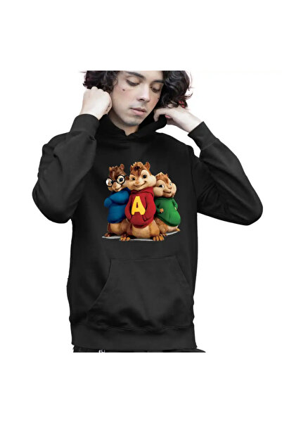 OEM Παιδικό Φούτερ με Κουκούλα για Αγόρια Alvin The Chipmunks All Band Alvinnn