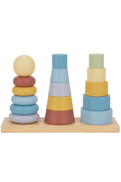 Tooky Toy Jucărie de stivuit din lemn