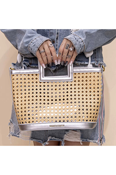 Enrico Coveri Handbag 2 Pieces EC6068 Silver