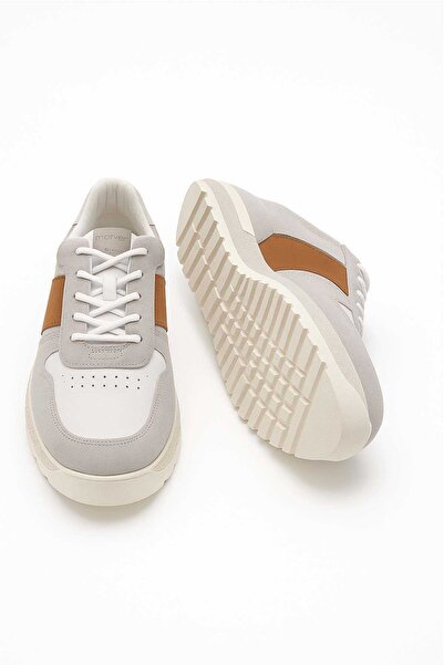 Morven Men's Stone Transitional Casual Leather Sports Shoes