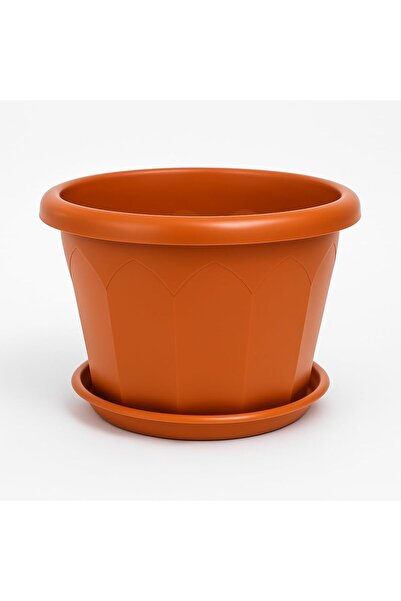 mastergold Stylish plastic planter pot 26cm H x 34cm W – Indoor/Outdoor with ...