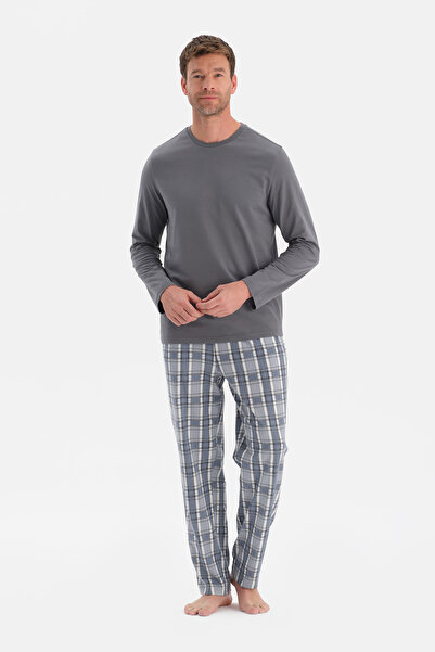 Dagi Crew Neck Long Sleeve Pajama Set