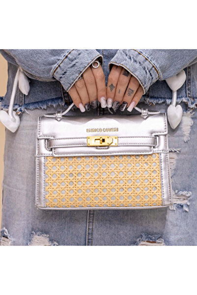 Enrico Coveri Handbag EC6070 Silver