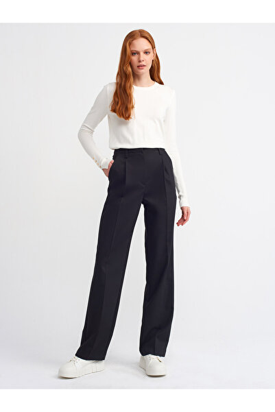 Dilvin Crew Neck Mid-Sleeve Drop Sweater