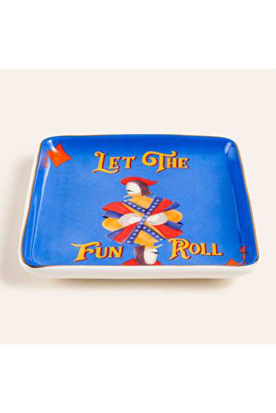 Zsa Zsa Zsu Luohu Porselen Tabak 12x12x2 Cm Mavi